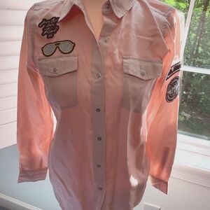 Karl Lagerfeld Button-up Blouse Size Small